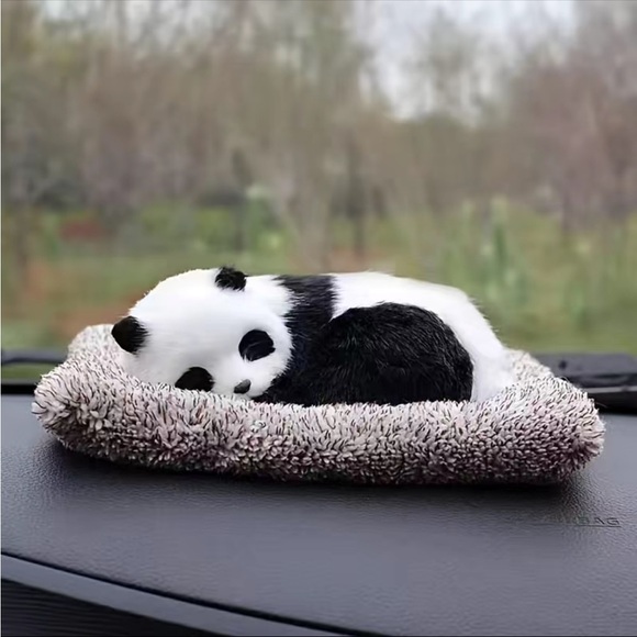 Sleeping Panda Car Ornament, Carbon Bamboo Charcoal Bag Air Filter Air Freshner - Picture 2 of 6